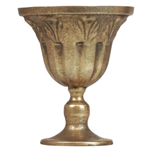 Copo vaso decoração copo de metal ouro antigo Ø13cm Alt.15,5cm
