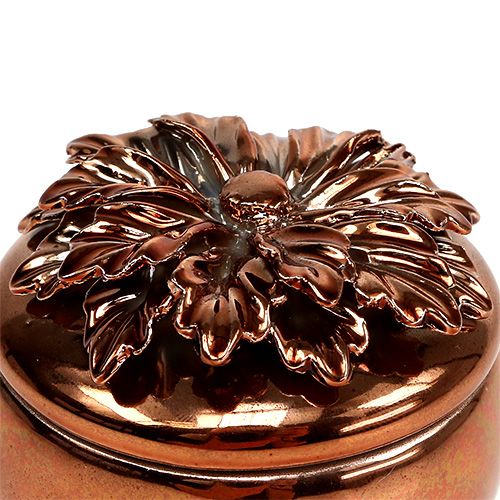Floristik24 Frasco de porcelana de cobre Ø7,5cm A6cm