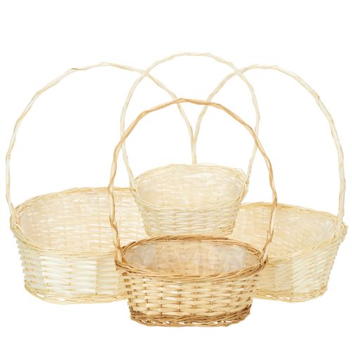 Cesta de presente de vime com alças, vários tamanhos. comprar | Floristik24.pt