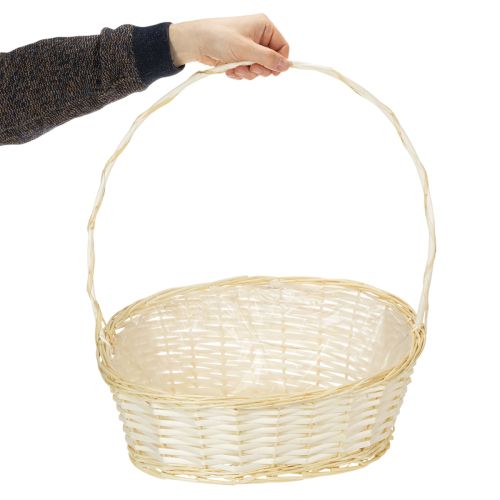 Cesta de presente, cesta de vime, 44 cm x 36 cm | Floristik24.pt