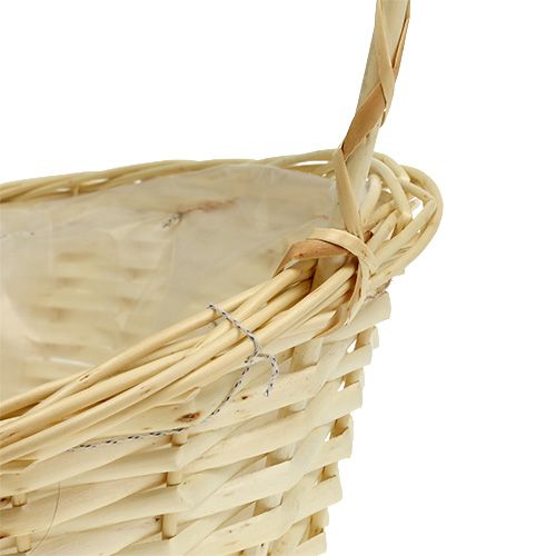 Itens Cesta de presente com aproximadamente 38 cm x 27 cm brilhante