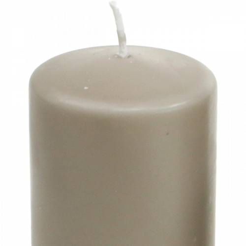 Itens Vela pilar pura marrom 130/60 vela de cera natural estearina sustentável e colza