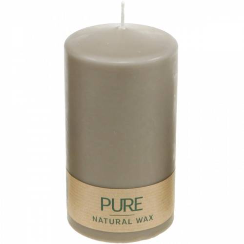 Itens Vela pilar 130/70 vela marrom decoração de vela de cera natural sustentável