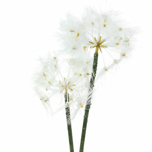 Floristik24 Flor artificial do prado dente-de-leão gigante branco 57 cm