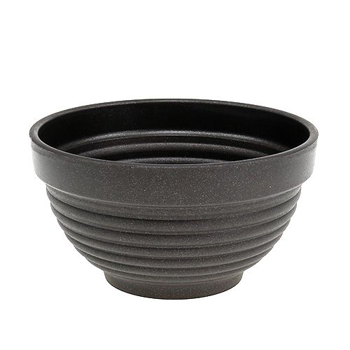 Floristik24 R-bowl plástico antracito Ø13cm, 10 pcs