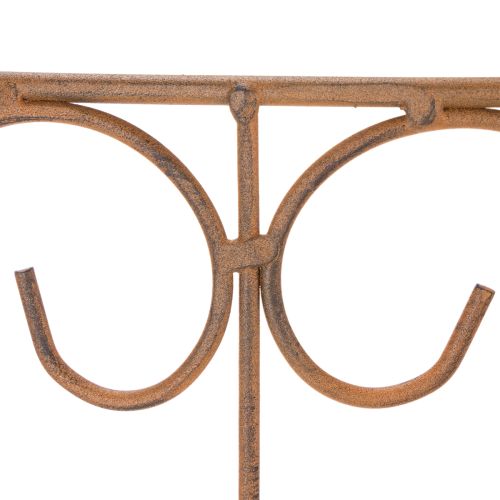 Itens Treliça metálica para canteiros de flores e decoração versátil de jardim, 60 cm