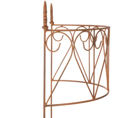 Itens Treliça metálica para canteiros de flores e decoração versátil de jardim, 60 cm