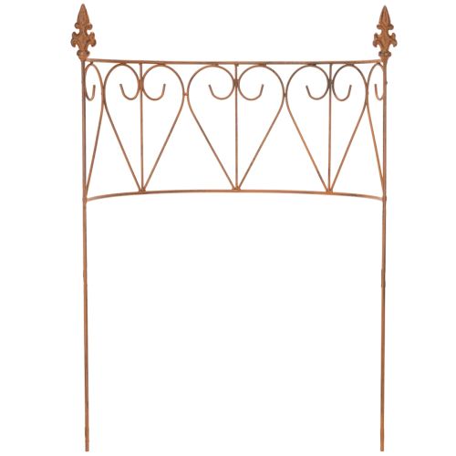 Itens Estaca de jardim, treliça de metal para canteiros de flores e decoração versátil para jardim, 60 cm