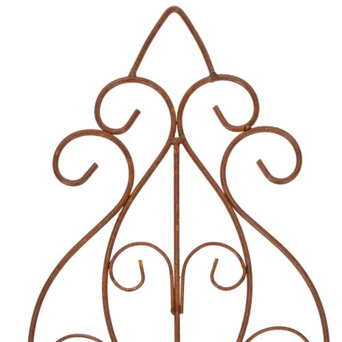 Itens Treliça com design romântico para rosas e plantas trepadeiras em canteiros de flores, 64 cm