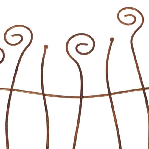Itens Treliça, suporte para trepadeira, metal curvado, decoração artística para jardim, 72 cm