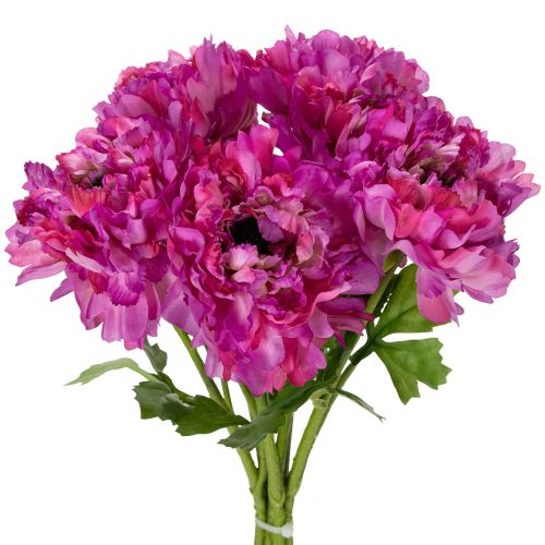 Floristik24 Flor de ranúnculo artificial, réplica detalhada para decoração de sala de estar e escritório, 55 cm, 6 peças