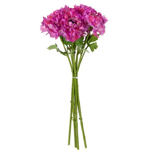Itens Flor de ranúnculo artificial, réplica detalhada para decoração de sala de estar e escritório, 55 cm, 6 peças