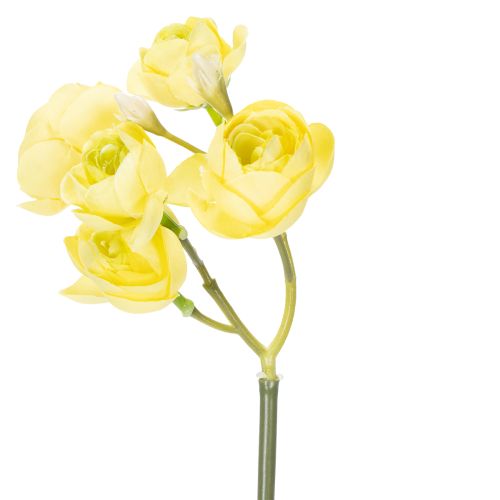 Itens Buquê de ranúnculos artificiais para decoração de primavera, 32 cm, 5 peças.