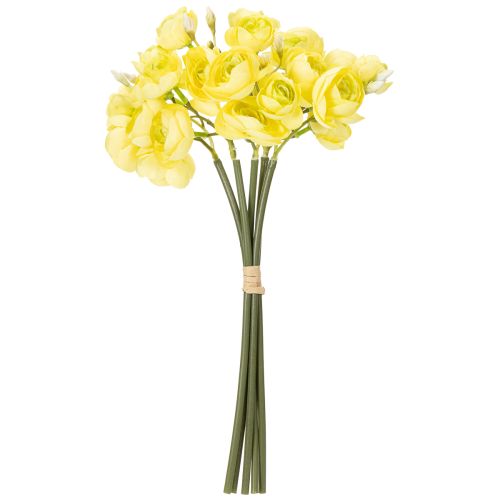 Itens Buquê de ranúnculos artificiais para decoração de primavera, 32 cm, 5 peças.