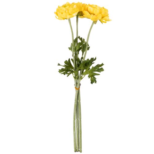 Itens Ranúnculo artificial individual para decoração elegante e de baixa manutenção, 51 cm, 3 peças.