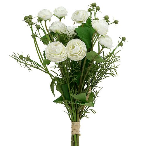 Floristik24 Buquê de ranúnculo branco 42cm