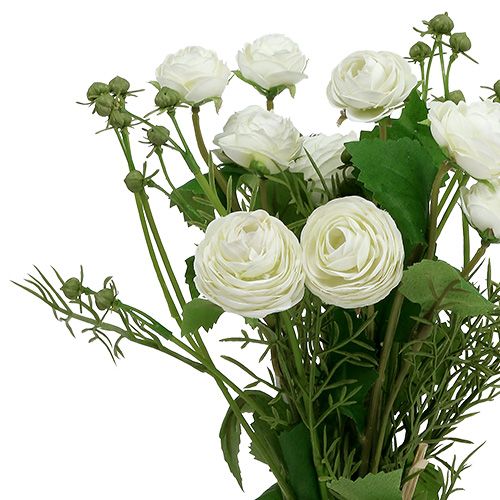 Floristik24 Buquê de ranúnculo branco 42cm