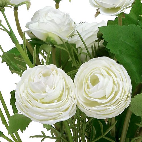 Floristik24 Buquê de ranúnculo branco 42cm