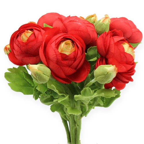 Floristik24 Buquê de ranúnculo vermelho 30cm