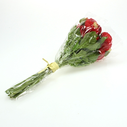 Floristik24 Buquê de ranúnculo vermelho 30cm