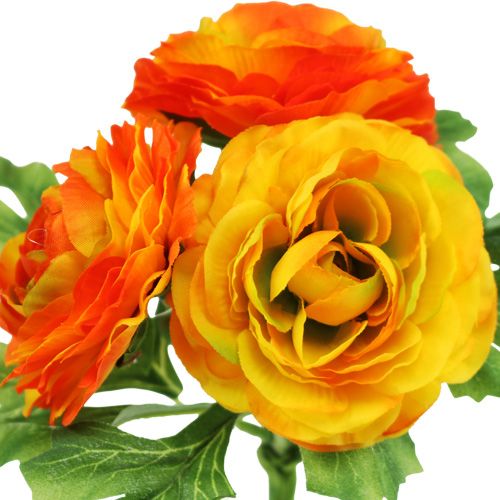 Floristik24 Buquê de ranúnculo laranja L18cm
