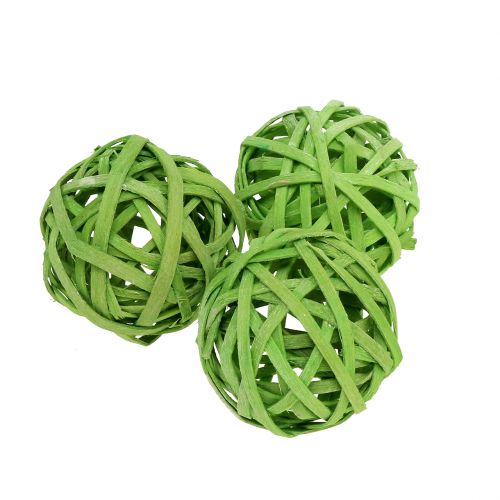 Floristik24 Bola de vime verde Ø4cm 12pcs