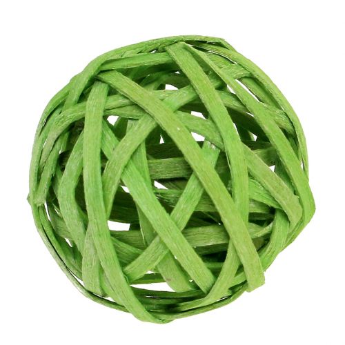 Floristik24 Bola de vime verde Ø4cm 12pcs