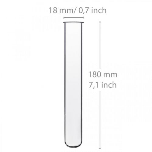 Itens Tubo de ensaio 180 mm × 18 mm