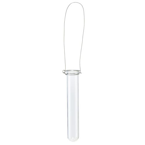 Itens Tubo de ensaio de vidro decorativo para pendurar mini vaso Ø2,4cm Alt.22,5cm