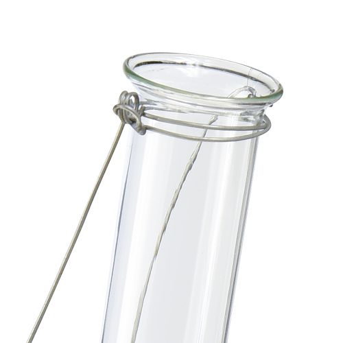 Itens Tubo de ensaio de vidro decorativo para pendurar mini vaso Ø2,4cm Alt.22,5cm