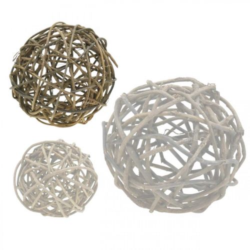 Floristik24 Deco ball videira natural escuro Ø20cm