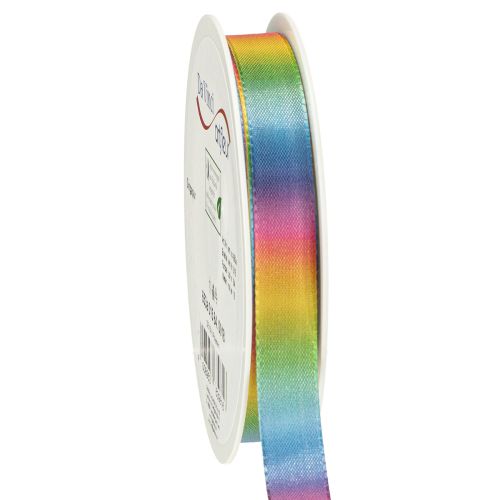 Fita decorativa arco-íris fita para presente 15mm 18m