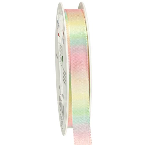 Fita decorativa arco-íris pastel fita para presente 15mm 18m