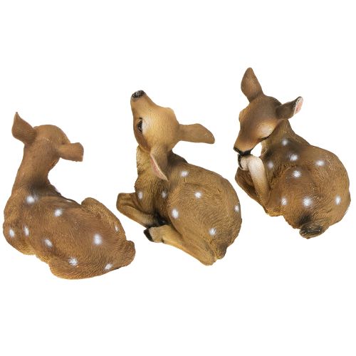 Itens Decoração de veado, figura de veado deitado, decoração de mesa 13×6,5×12cm, 3 peças