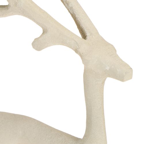 Itens Decoração de rena, figura de veado, metal, argila cinza, óptica, altura 27,5 cm