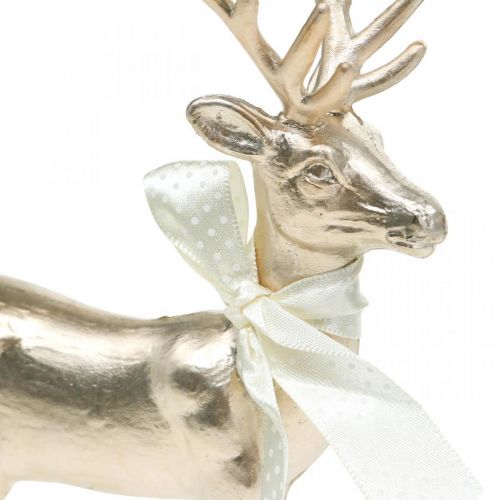 Floristik24 Decoração de mesa de champanhe em pé veado Deco Natal 18,5 cm 4 peças