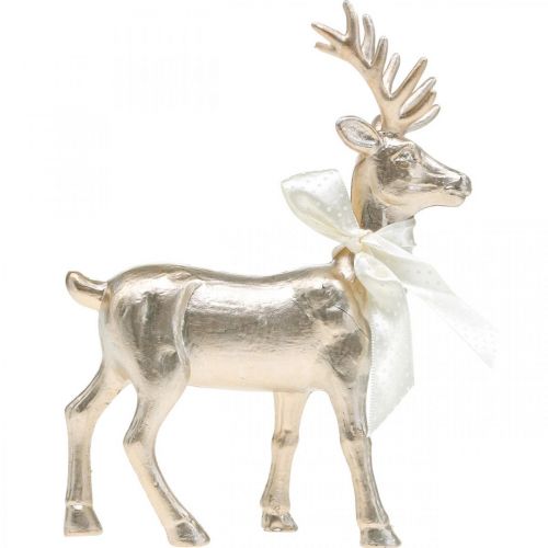 Floristik24 Decoração de mesa de champanhe em pé veado Deco Natal 18,5 cm 4 peças
