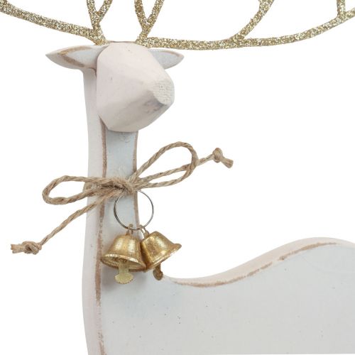Floristik24 Decoração de mesa Natal Figura de Natal decoração de rena Alt.35,5cm
