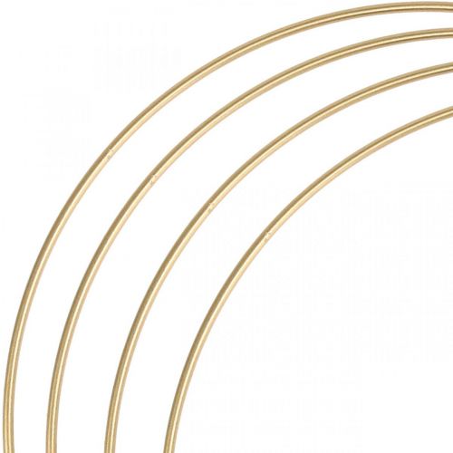 Itens Anel de metal decoração anel Scandi anel deco laço dourado Ø40cm 4uds