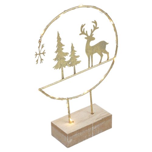 Decoração de Natal Decoração LED Decoração de veado a pilhas Alt.29cm