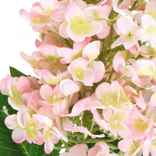 Floristik24 Panícula Hortênsia Rosa Seda Flor Hortênsia Artificial L100cm