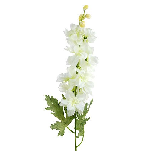 Floristik24 Larkspur branco L60cm