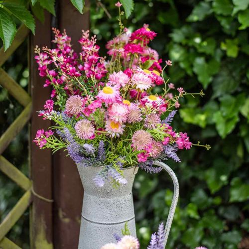 Itens Rhodanthe rosa-rosa, flores de seda, planta artificial, buquê de flores de palha L46cm