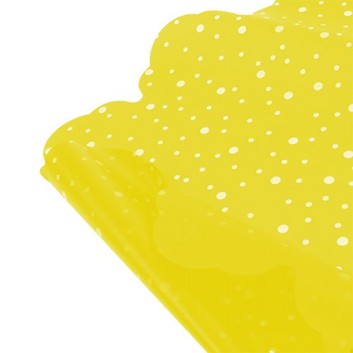 Floristik24 Punhos Rondella Ø48cm amarelo 50pcs