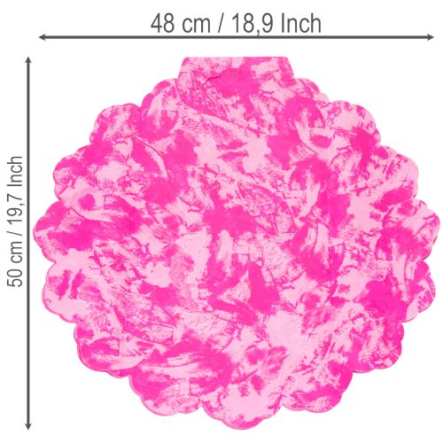 Colarinho de flores Rondella rosa para buquês, 48 cm | Floristik24.pt