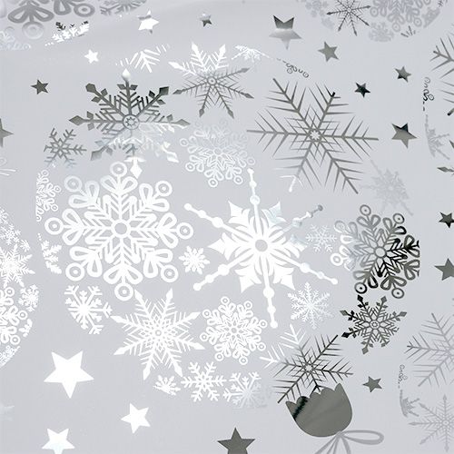 Floristik24 Motivo de Natal Rondella prata Ø40cm 50p