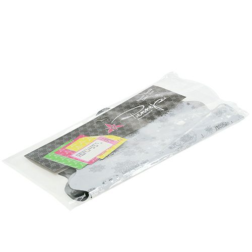 Floristik24 Motivo de Natal Rondella prata Ø40cm 50p