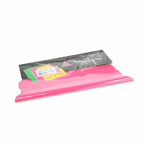 Floristik24 Punho Rondella rosa listrado Ø40cm 50pcs punho flor
