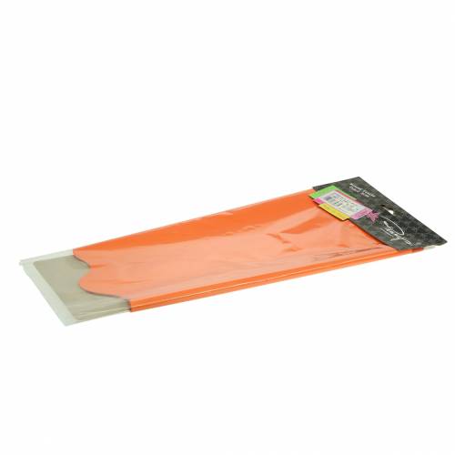 Floristik24 Punho Rondella laranja listrado Ø60cm 50p