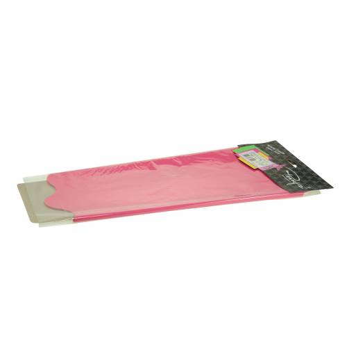 Floristik24 Punho Rondella rosa listrado Ø60cm 50pcs